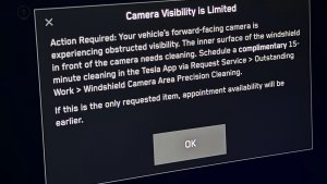 테슬라, 신차 알림으로 정밀 카메라 세척 서비스 무료 제공