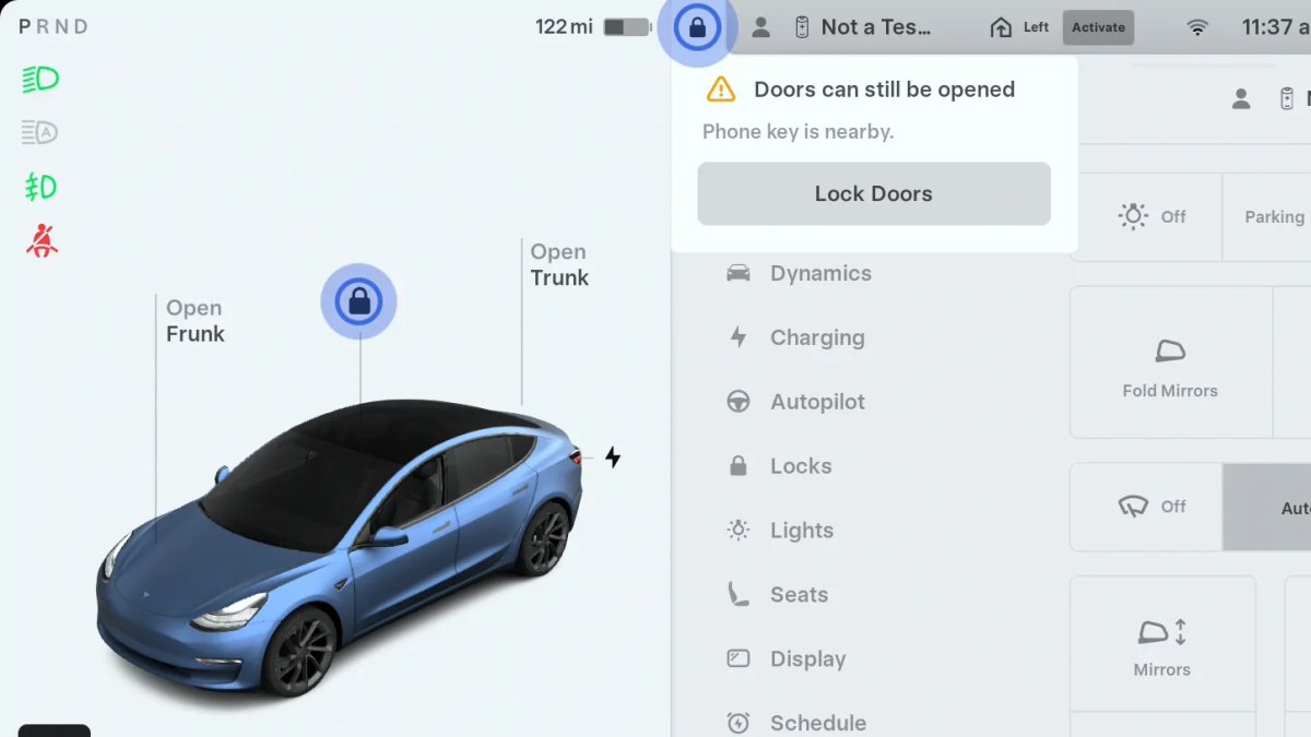새로운 잠금 알림