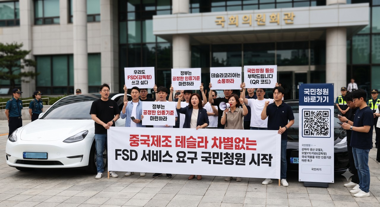 중국산 테슬라 오너들, FSD 국내 적용 촉구 국민청원 돌입… "차별 없는 자율주행 서비스 원한다"